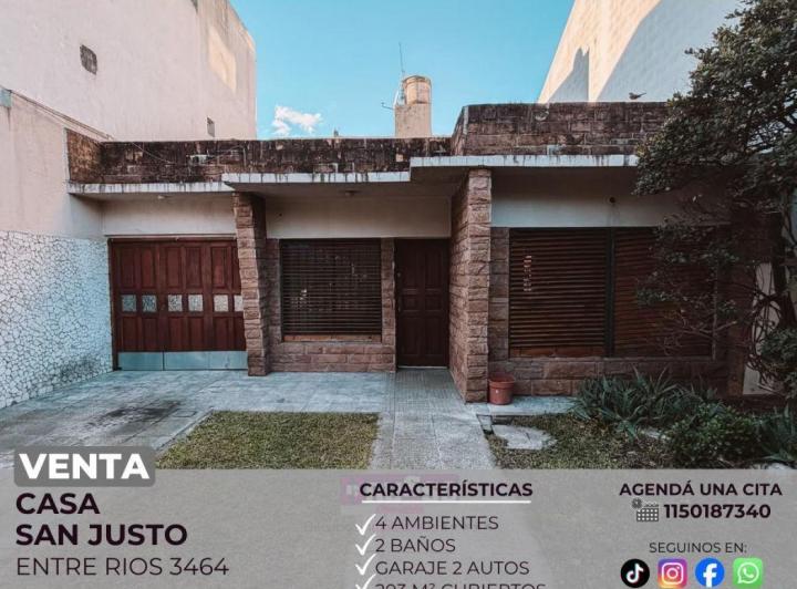 Casa · 203m² · 4 Ambientes · 2 Cocheras