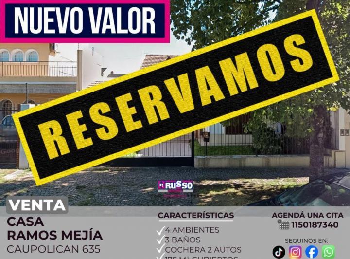 Casa · 175m² · 4 Ambientes · 2 Cocheras
