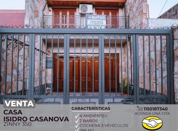 Casa · 196m² · 4 Ambientes · 3 Cocheras
