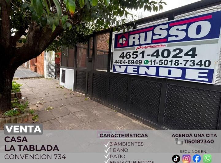 Casa · 69m² · 3 Ambientes