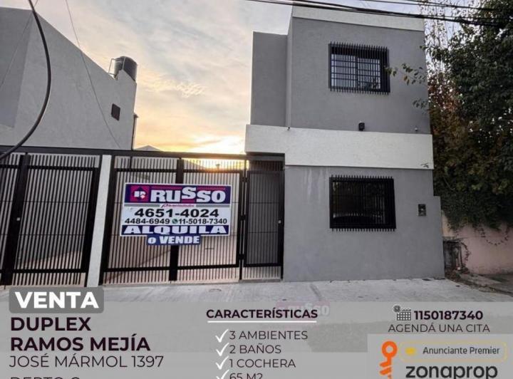 Departamento · 65m² · 3 Ambientes · 1 Cochera