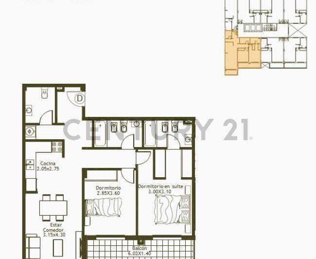 Departamento · 78m² · 3 Ambientes
