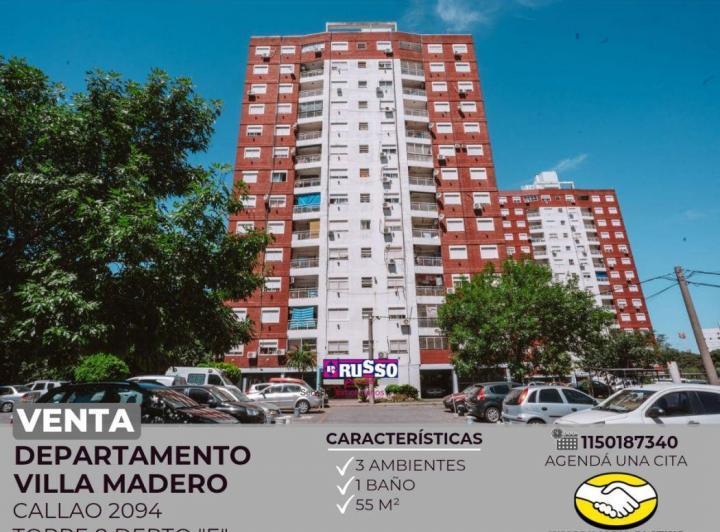 Departamento · 55m² · 3 Ambientes