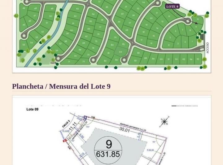 Terreno · 631m²