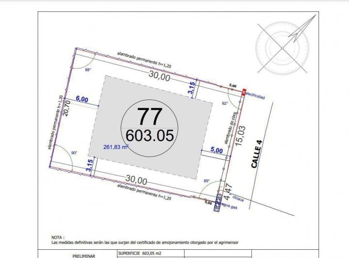 Terreno · 603m²