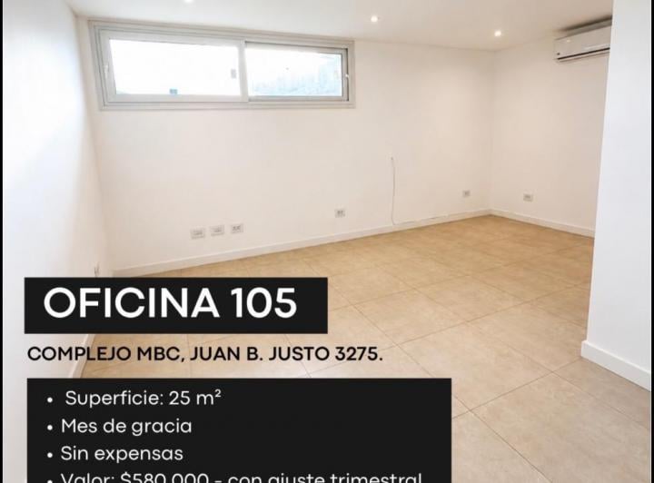 Oficina comercial · 25m² · 2 Ambientes