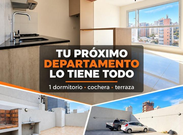 Departamento · 40m² · 2 Ambientes · 1 Cochera