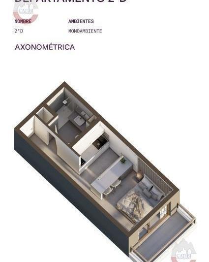 Departamento · 25m² · 1 Ambiente