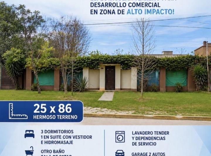Casa · 195m² · 4 Ambientes · 3 Cocheras