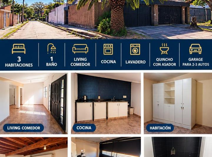 Casa · 70m² · 3 Dormitorios · 2 Cocheras