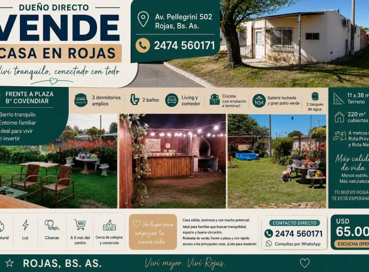 Casa · 220m² · 4 Ambientes