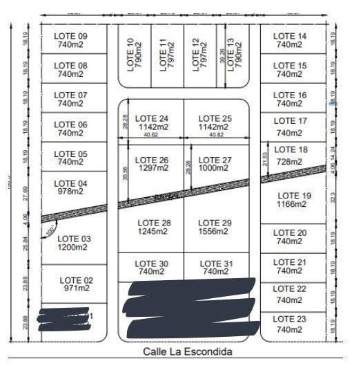 Terreno · 740m²