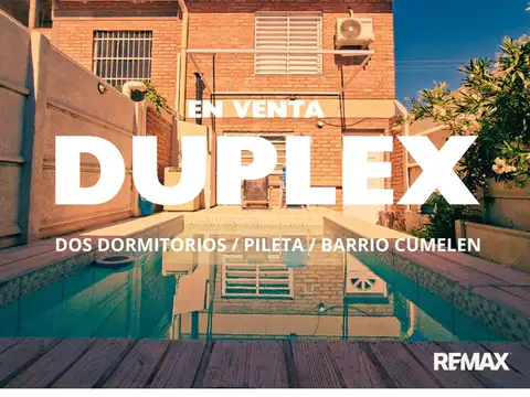 Venta duplex 2 dormitorios, cumelen