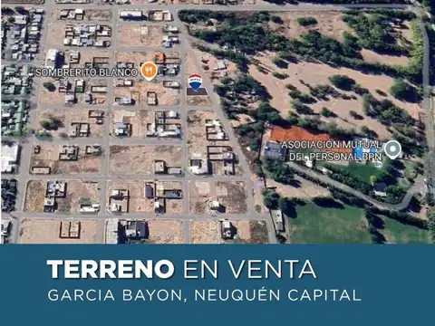 Lote en venta 379,57 m2 | garcia bayon | neuquén