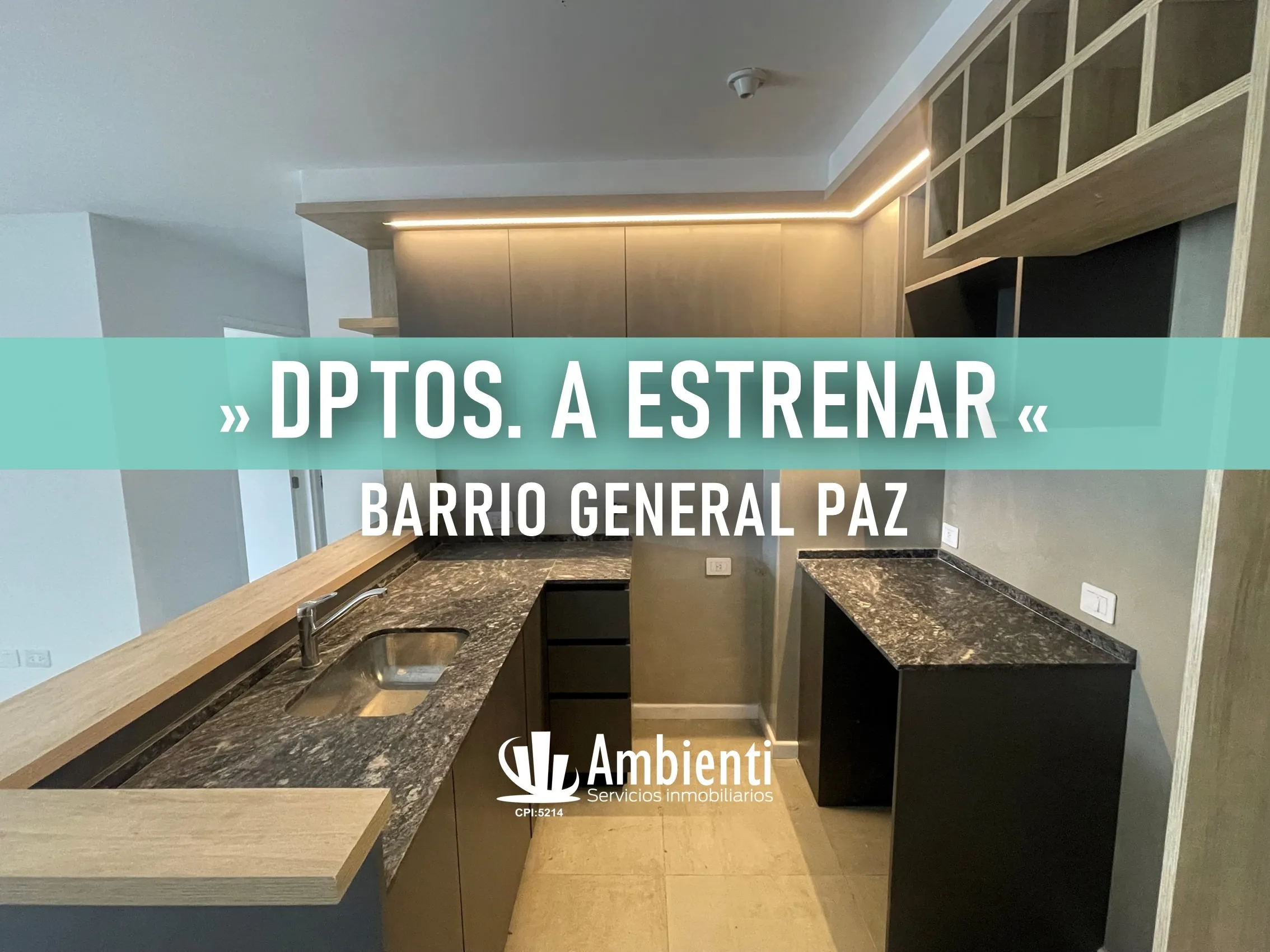 HERMOSO DEPTO A ESTRENAR CON BALCÓN | General Paz
