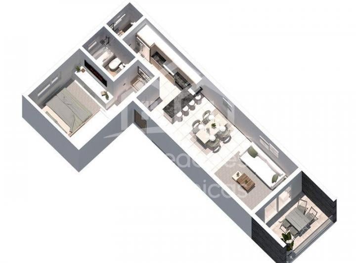Departamento · 46m² · 2 Ambientes · 1 Cochera