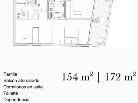 Departamento de 4 ambientes en venta en palermo