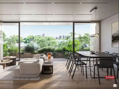 Departamento tipo casa 3 amb con jardin y pileta privada — serena arredondo colegiales