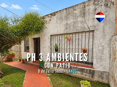 Venta ph 3 ambientes con patio y parrilla