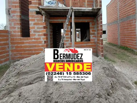 Venta duplex 3 ambientes en pozo a estrenar calle 9 entre 85 y 86 mar del tuyu anticipo y cuotas