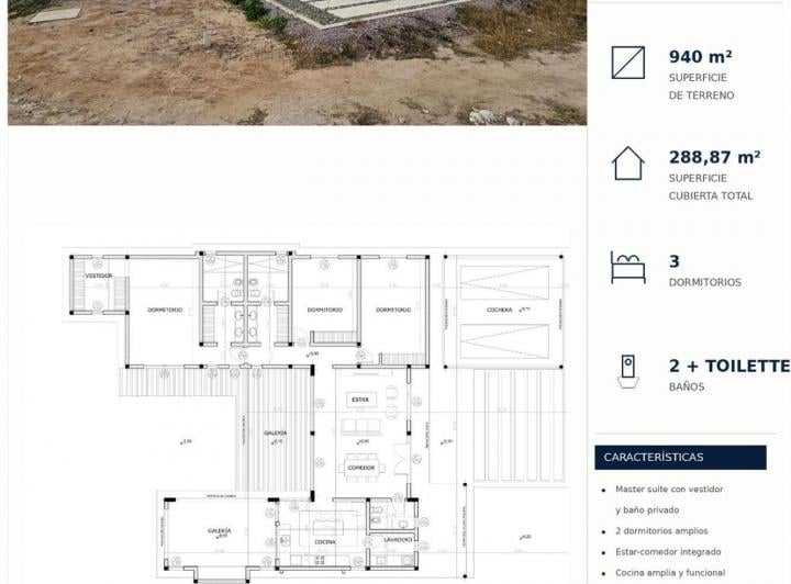 Casa · 160m² · 4 Ambientes · 2 Cocheras
