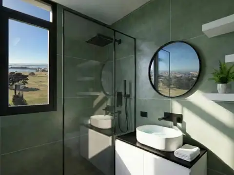 Venta piso frente al golf playa grande con dos cochera
