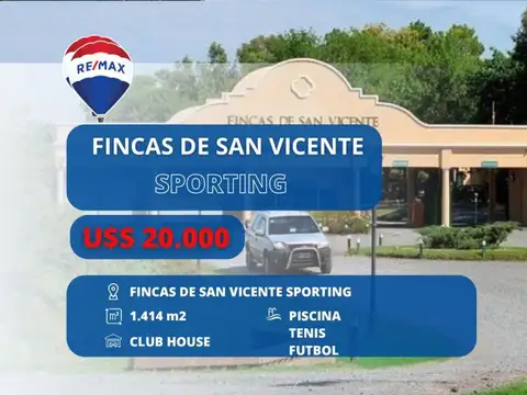 Lote en venta fincas de san vicente sporting