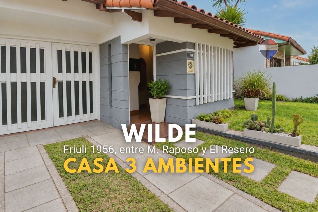 VENTA CASA 2 DORMITORIOS, COCHERA, QUINCHO Y PATIO