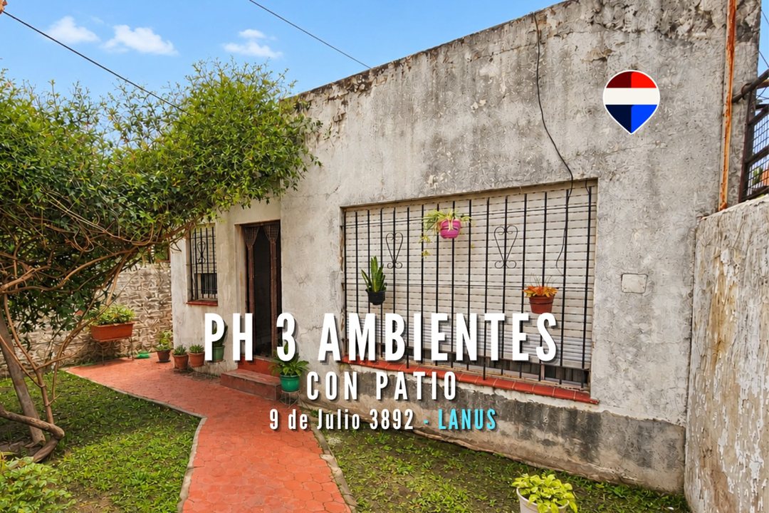 VENTA PH 3 AMBIENTES CON PATIO Y PARRILLA