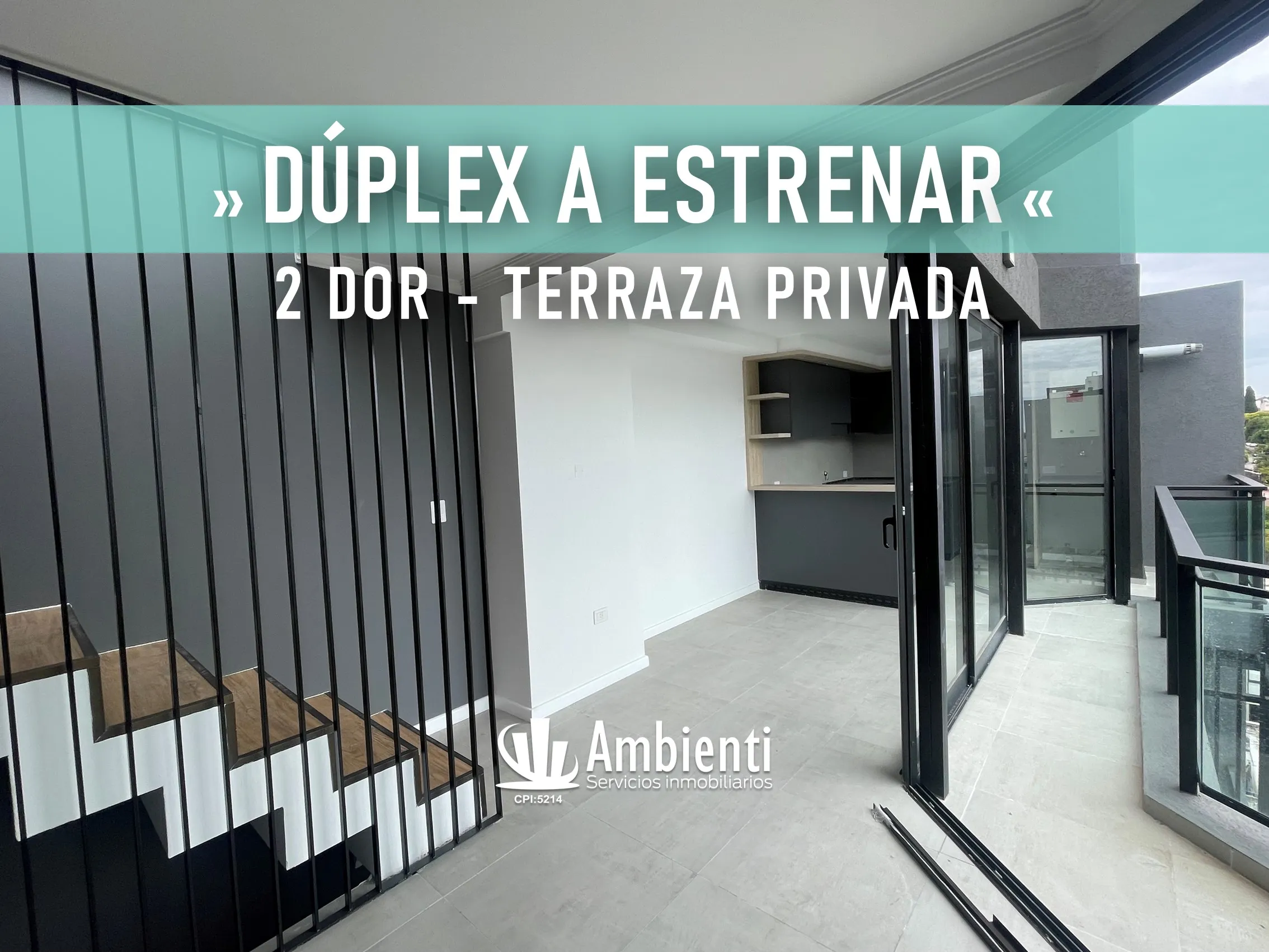 Dúplex 2 Dorm. + 3 Balcones y Terraza Propia a Estrenar - en Venta Gral. Paz