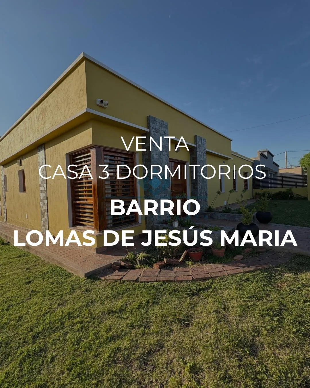 VENTA- CASA 3 DORM - BARRIO LOMAS - JESÚS MARÍA
