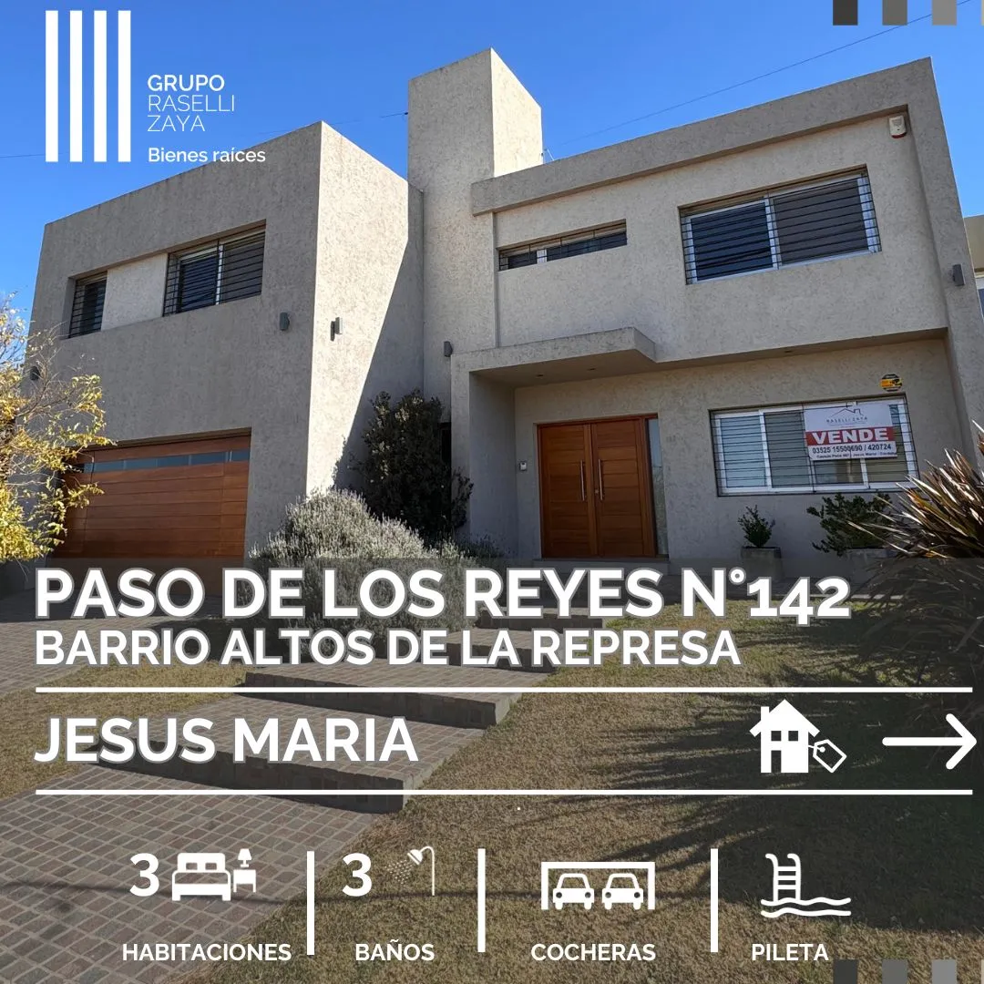 CASA EN VENTA JESUS MARIA - ALTOS DE LA REPRESA