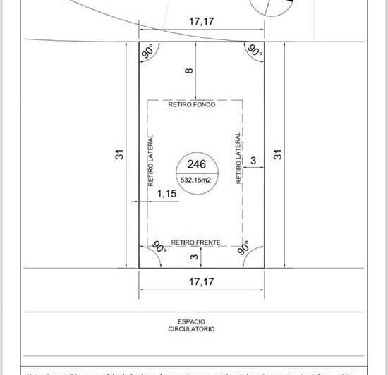 Terreno · 546m²