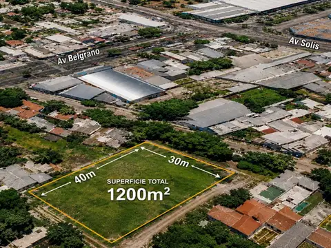 Lote esquina sobre av moreno sur
