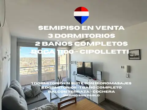 Venta departamento 3 dormitorios - b° san pablo