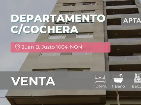Venta departamento 1 dorm. c/cochera - nqn