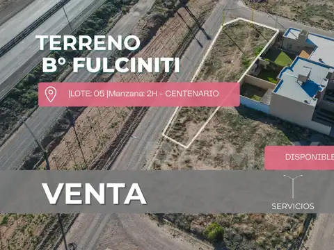Venta terreno 404,33 m2  b° fulciniti centenario