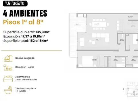 Departamento en venta - a estrenar - full amenities-en construcción -palermo