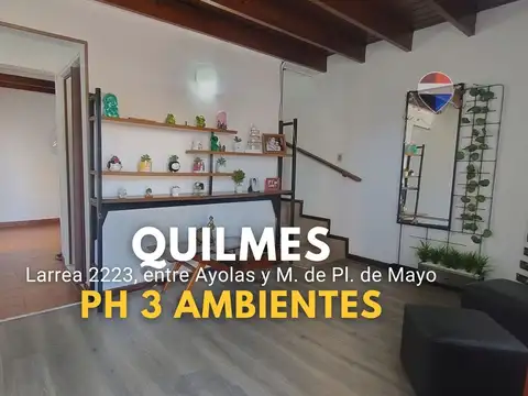 Dúplex 3 amb con patio y cochera quilmes