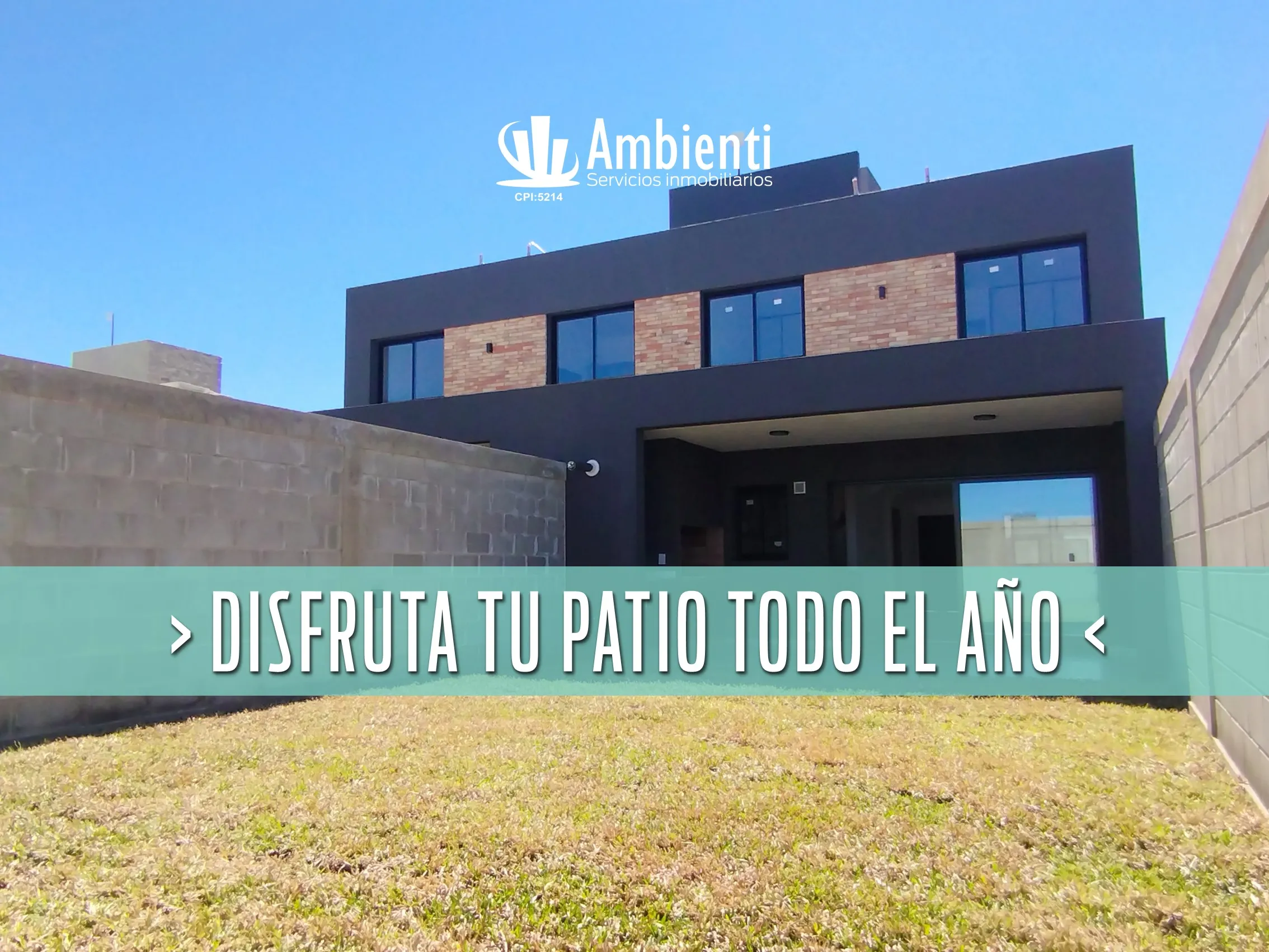 DISFRUTA ESTE PATIO TODO EL AÑO!!