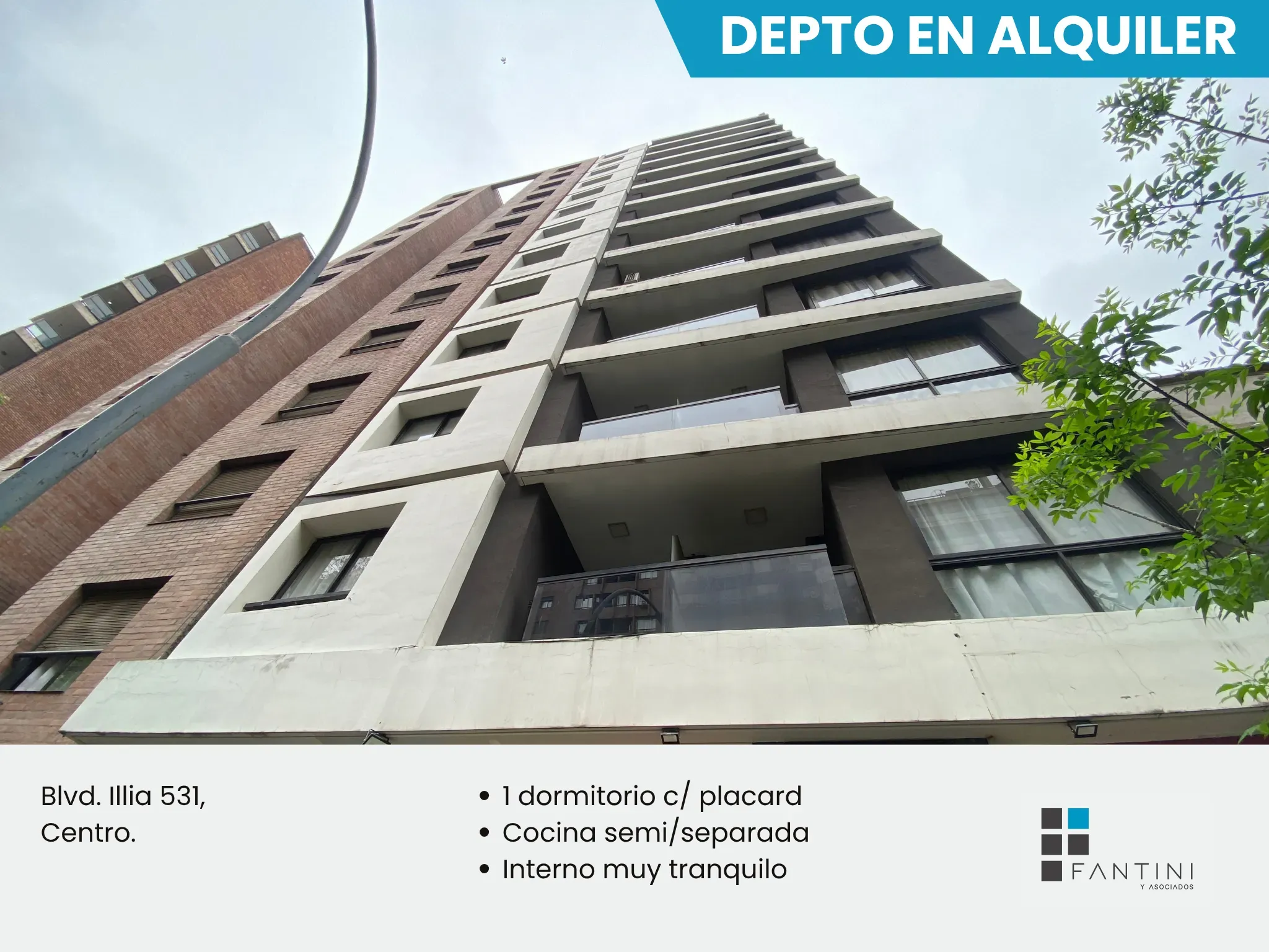 Departamento en alquiler - 1 dormitorio - Centro