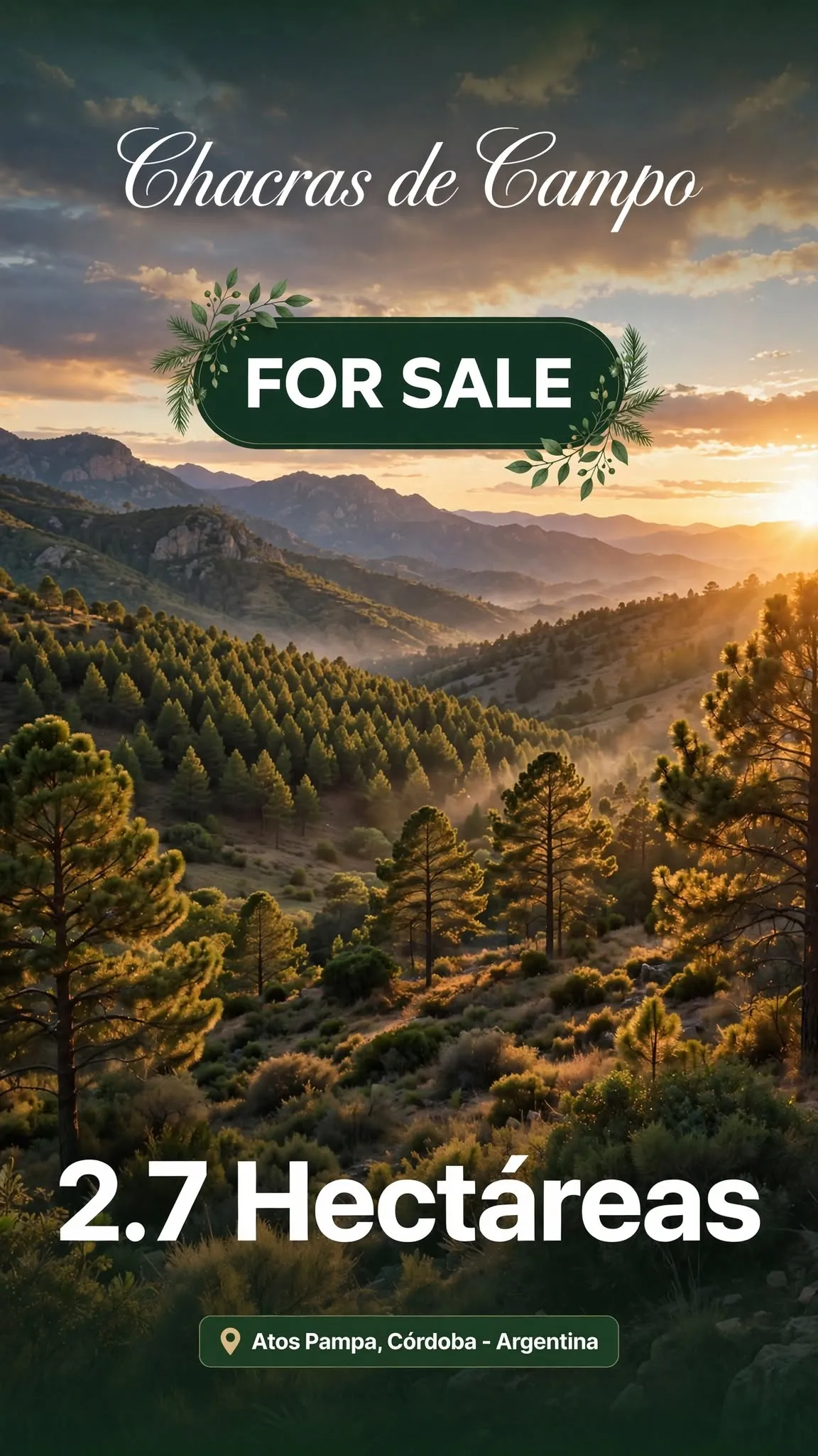 2.7 Ha en Athos Pampa, Cordoba