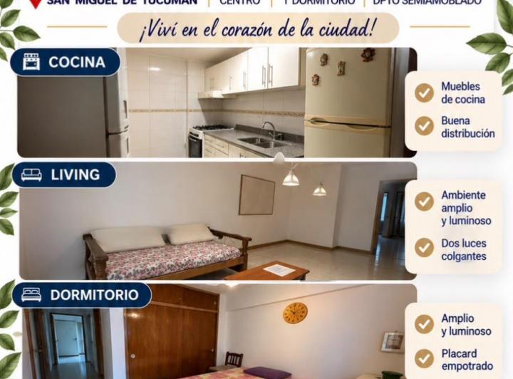 Departamento · 40m² · 2 Ambientes
