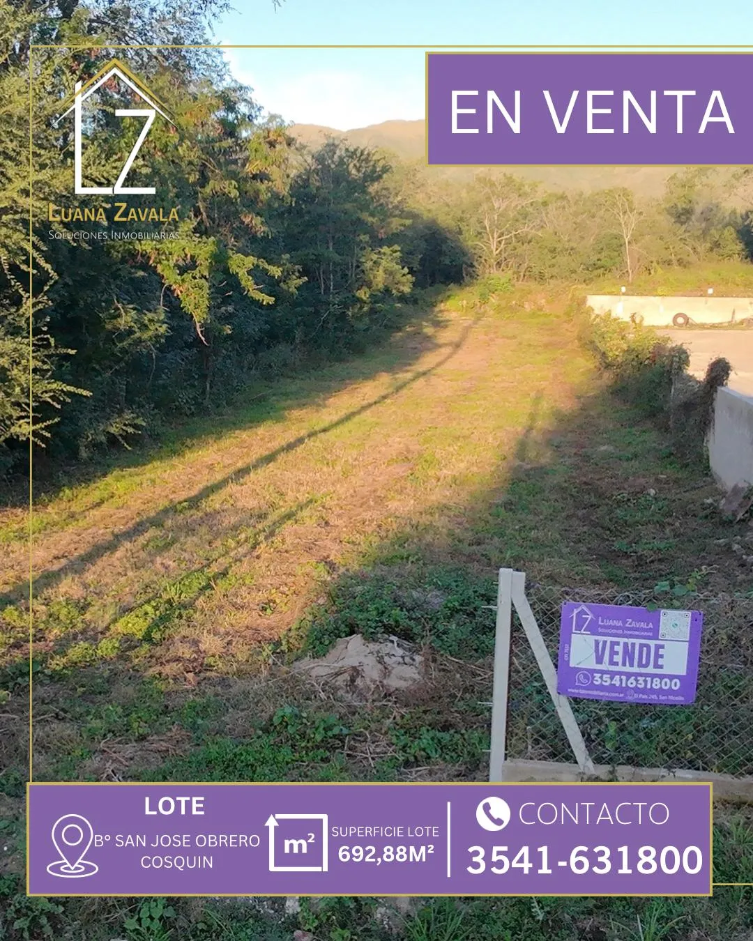 LOTE B SAN JOSÉ OBRERO, COSQUIN