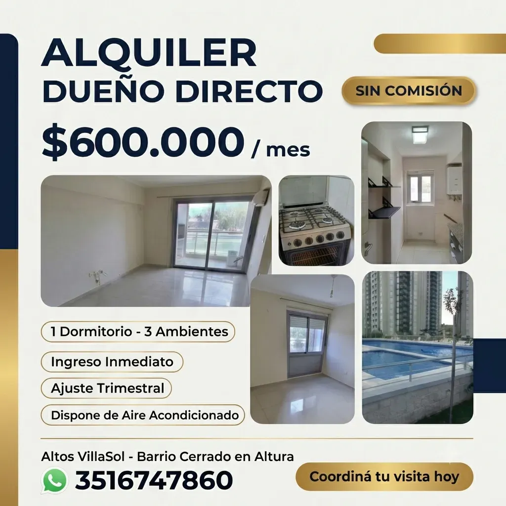 Alquiler Dueño Directo - Sin comisión - Altos VillaSol