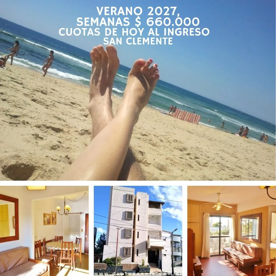 San Clemente, Verano,  Enero, Febrero, 2027, Alquiler departamento, tarifas,  Promociones