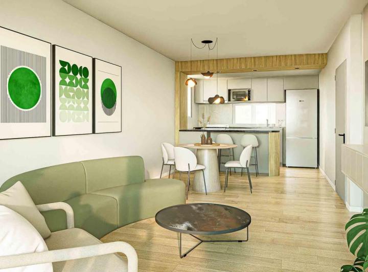 Departamento · 34m² · 1 Ambiente · 1 Cochera