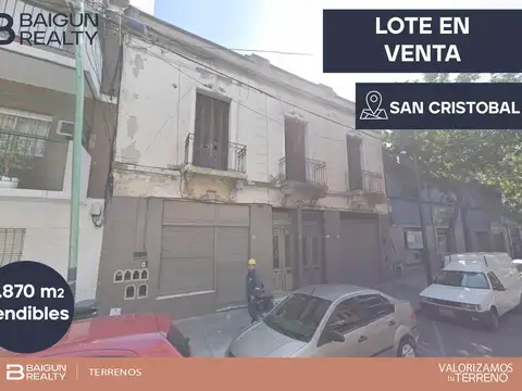 Terreno en Venta en San Cristóbal, CABA