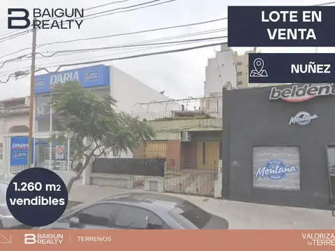 Terreno en Venta en Nuñez, Capital Federal