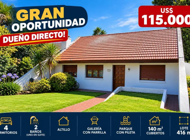 Casa · 140m² · 4 Dormitorios